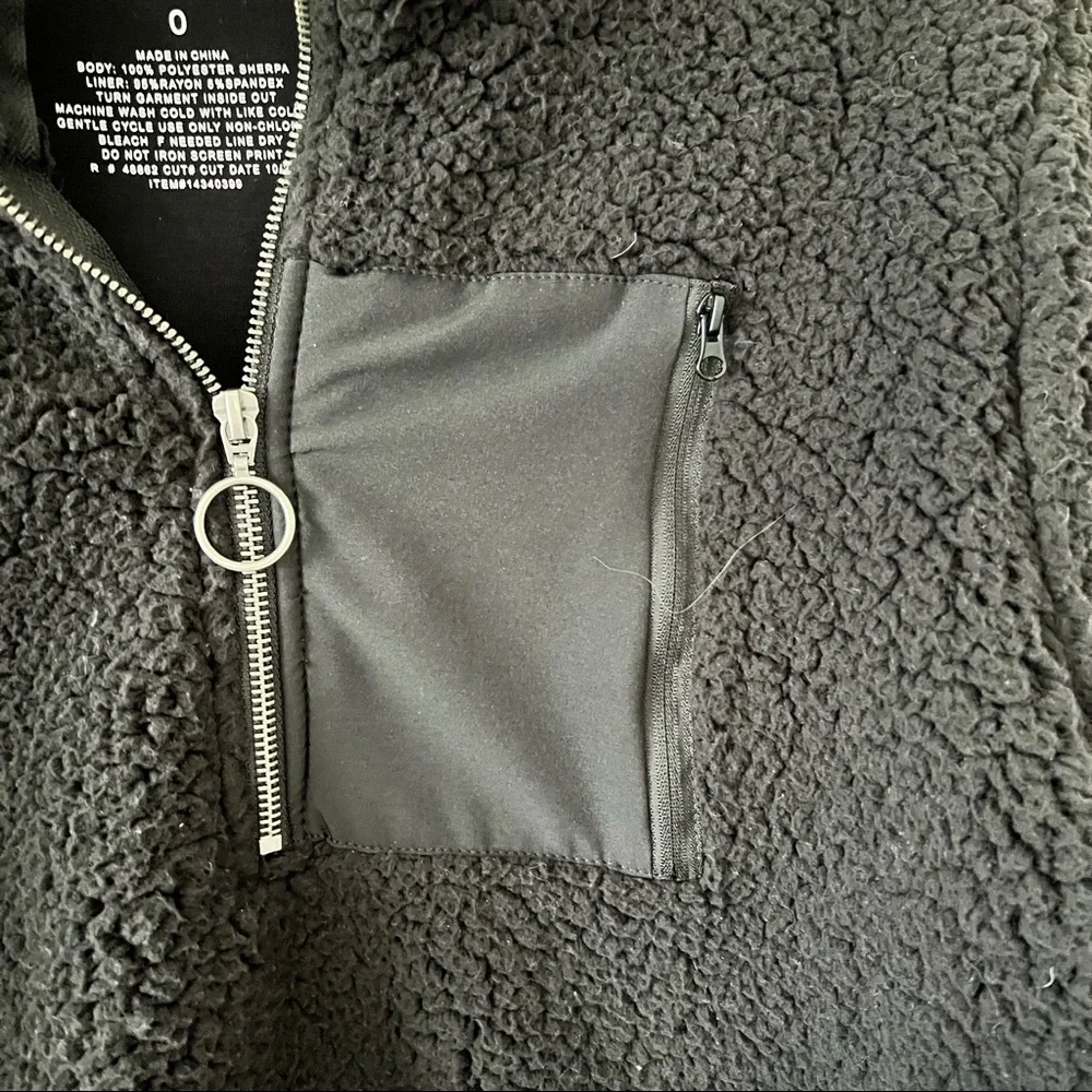 Torrid black Sherpa half-zip active pullover - Picture 5 of 11